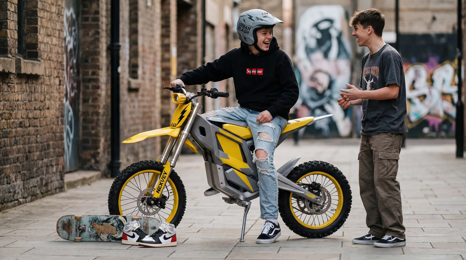 Electric dirt bike for a 13-year-old rider with NEXVEY FLASH