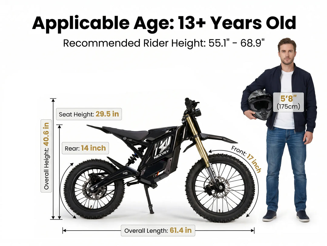 Nexvey®  Electric Dirt Bike | FLASH PRO