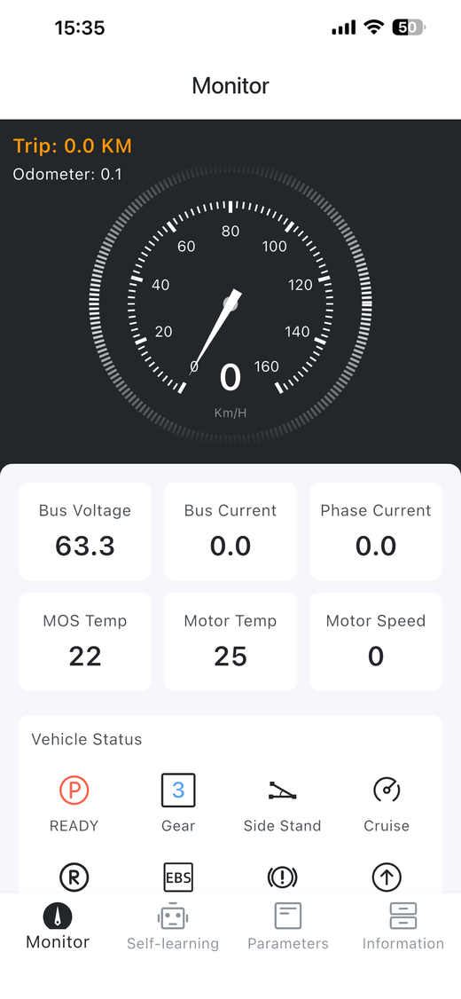 NEXVEY app dashboard