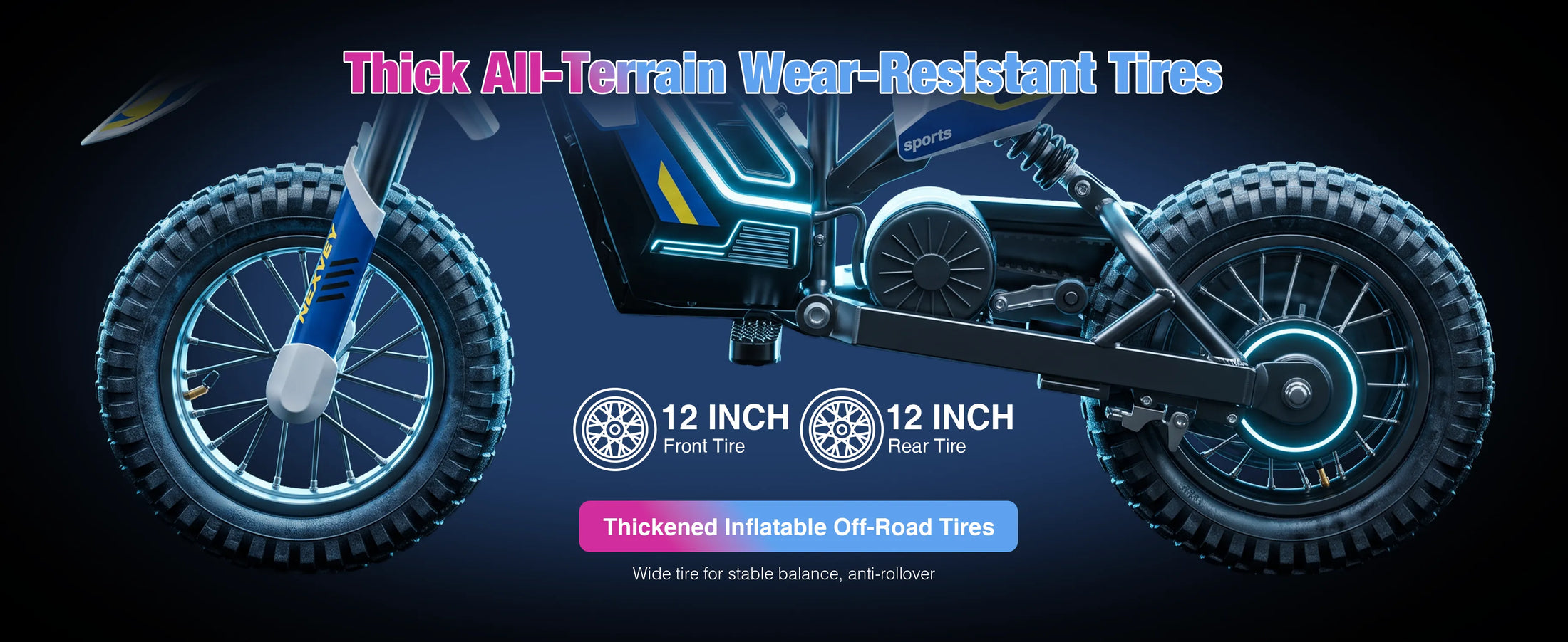 NEXVEY Spark 02 12-inch all-terrain tires