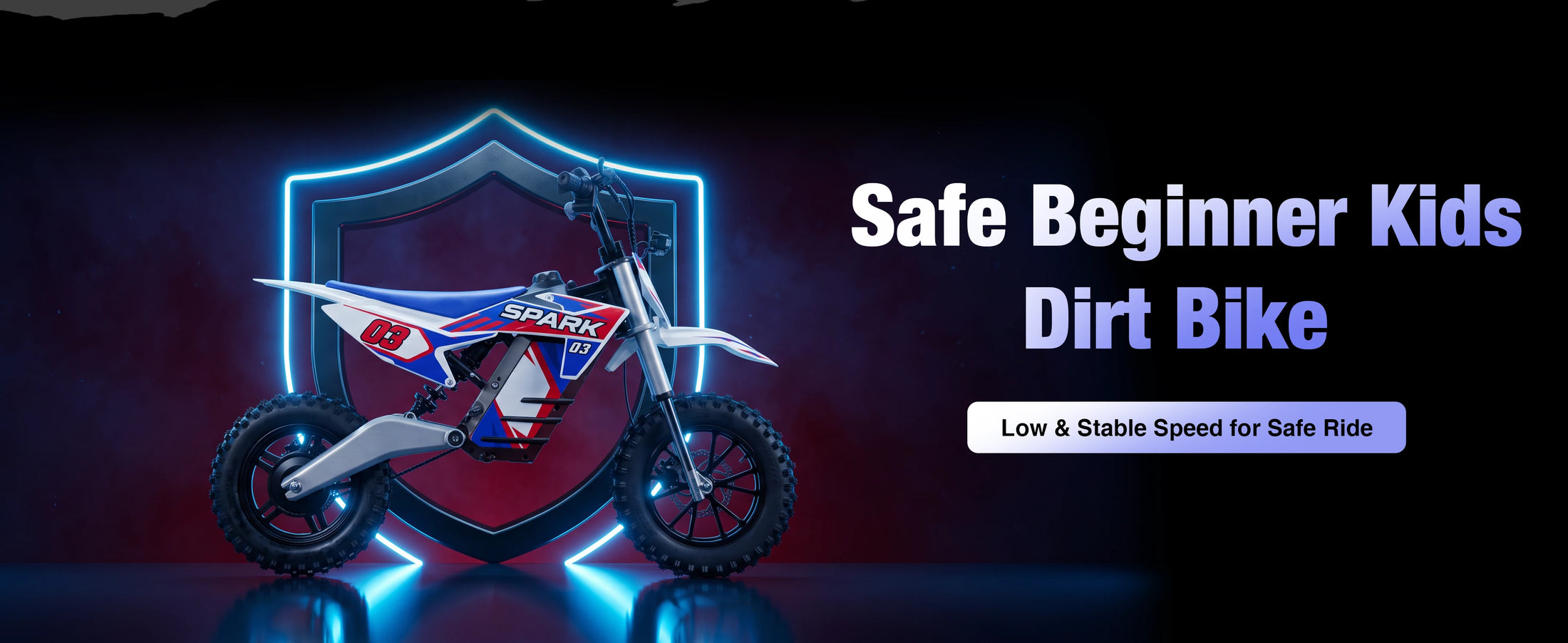 NEXVEY Spark 03 Lite safe beginner electric dirt bike for kids