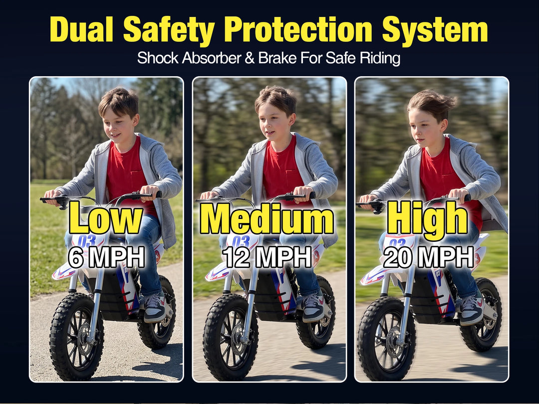 NEXVEY Spark 03 Lite low, medium, and high speed modes for safe riding