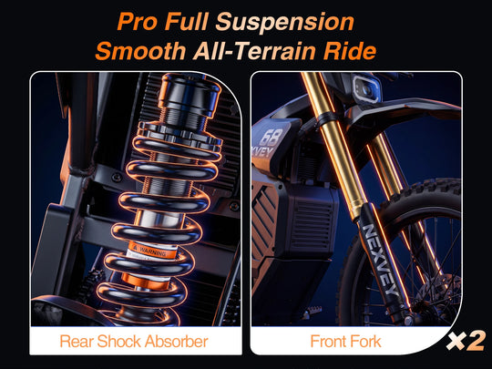 NEXVEY Storm full suspension system for smooth all-terrain riding