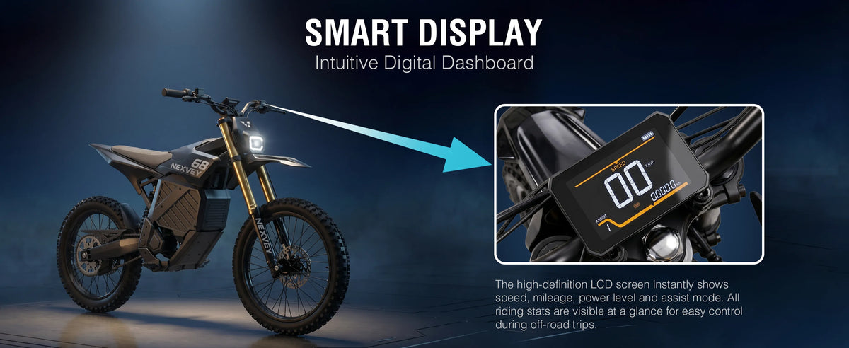 NEXVEY Storm smart digital display dashboard